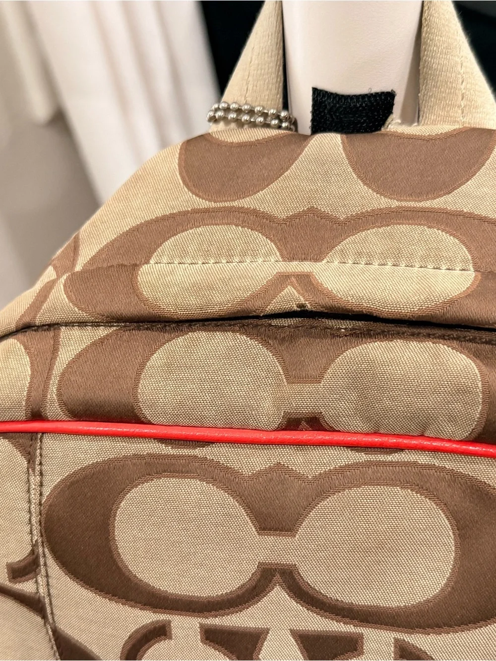 Coach signature large C backpack authentic